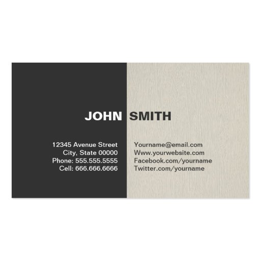 Bassist Simple Elegant Professional Business Card Templates (back side)