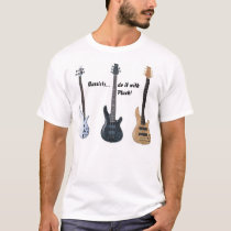 Bassists do it with Pluck! t-shirts