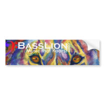 BassLion Artsy Bumper Sticker