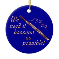 Bassoon as Possible Christmas Ornament