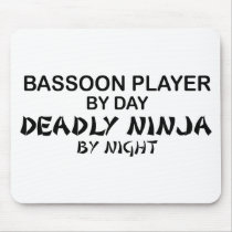 Bassoon Deadly Ninja by Night Mouse Mats