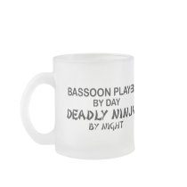 Bassoon Deadly Ninja by Night Coffee Mugs