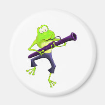 Bassoon Frog Refrigerator Magnets