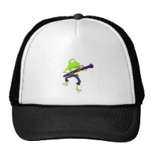Bassoon Frog Trucker Hats