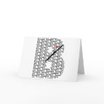 Bassoon Letter B Greeting Cards