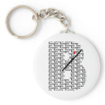 Bassoon Letter B Key Chains