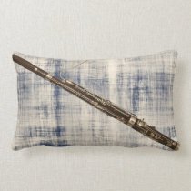 Bassoon on Faded Denim Look Pillow