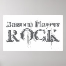 Bassoon Players Rock Print