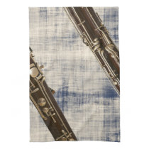 Bassoon Sections on Faded Denim Look Towels