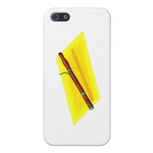 Bassoon with yellow background image graphic iPhone 5 cases