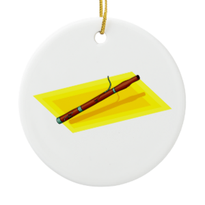 Bassoon with yellow background image graphic ornament