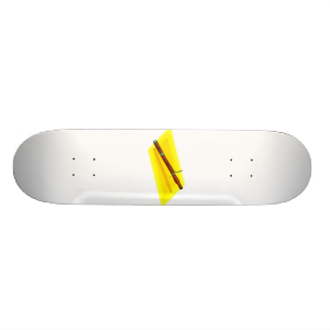 Bassoon with yellow background image graphic skateboards