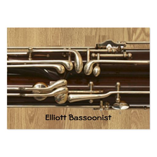 Bassoonist Contact Information Business Cards