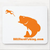 BASStard Fishing Mousepad mousepads