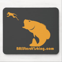 BASStard Fishing Mousepad mousepads