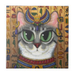 Bast Goddess Cat Egyptian Bastet Art Tile tiles