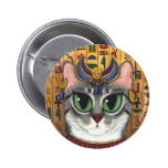 Bast Goddess Egyptian Bastet Cat Art Button buttons