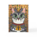 Bast Goddess Egyptian Bastet Cat Art Greeting Card by TigerpixieArt Bast Goddess Egyptian Bastet Cat Art Greeting Card