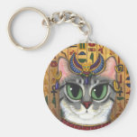 Bast Goddess, Egyptian Bastet Cat Art Keychain keychains