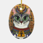 Bast Goddess Egyptian Bastet Cat Art Ornament ornaments