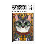 Bast Goddess, Egyptian Bastet Cat Art Postage stamps