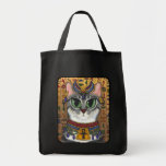 Bast Goddess Egyptian Bastet Cat Art Tote Bag bags
