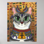 Bast Goddess, Egyptian Bastet Cat Poster posters