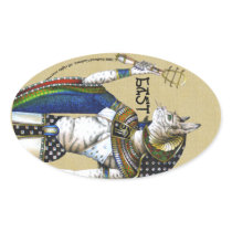 Bast Oval Sticker