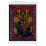 bastet, bast the cat goddess rb greeting card