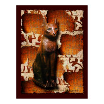BASTET Egyptian-themed Art Poster posters