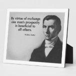 Bastiat Free Trade Quote Plaque
