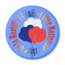 Bastille Day Balloons Magnet