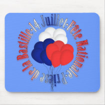 Bastille Day Balloons Mousepad