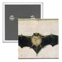 Bat, 1522 pinback button