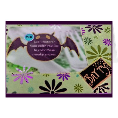 Bat Advice Collage Card by ebroskie1234