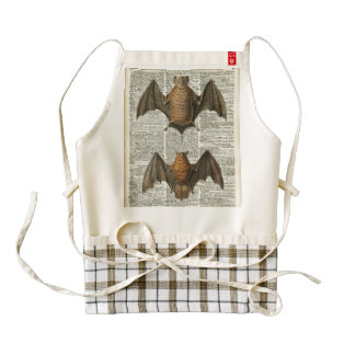 Bat Anatomy Zazzle HEART Apron