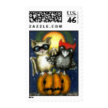 Bat and raven postage postage