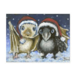 Bat and raven post cards