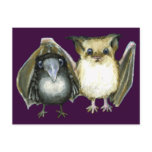 bat and raven post card
