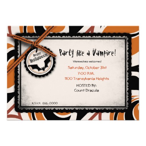 Bat and Wacky Halloween Print Announcement