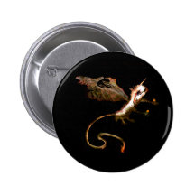 Bat Art Button 2 by Art Aliz