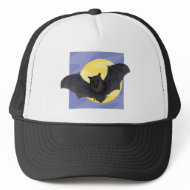 Bat at Full Moon hat