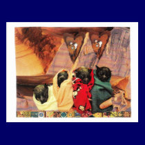 bat babies postcards