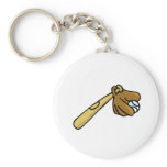 bat ball & glove key chain