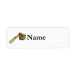 bat ball & glove return address labels
