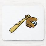 bat ball & glove mouse pad