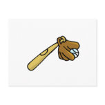 bat ball & glove post card