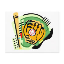 Bat, Ball, Mitt postcards by pacificsportsgifts Bat, Ball, Mitt postcards