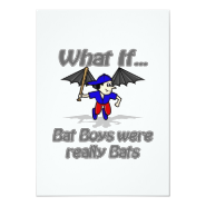 Bat Boys Custom Invitations