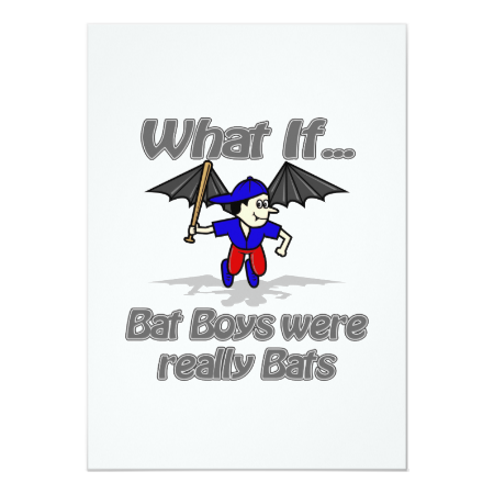 Bat Boys Custom Invitations